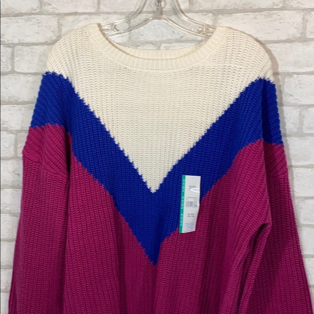 Time and tru multi-colored sweater size XXL - Picture 2 of 8